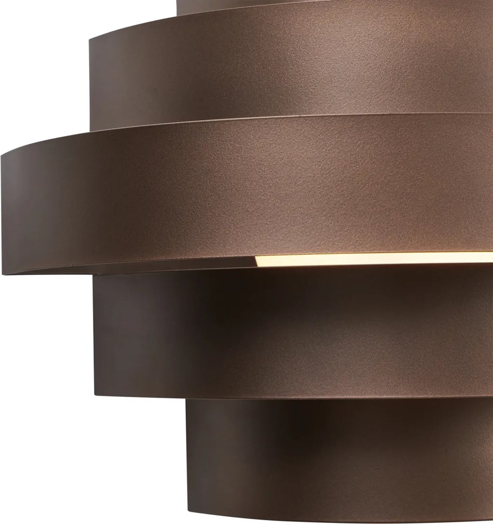 Lampada da parete moderna bronzo con LED dimmerabile a 3 livelli - Lines