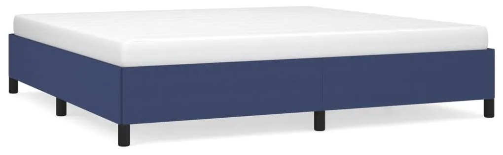 Giroletto senza materasso blu 200x200 cm in tessuto