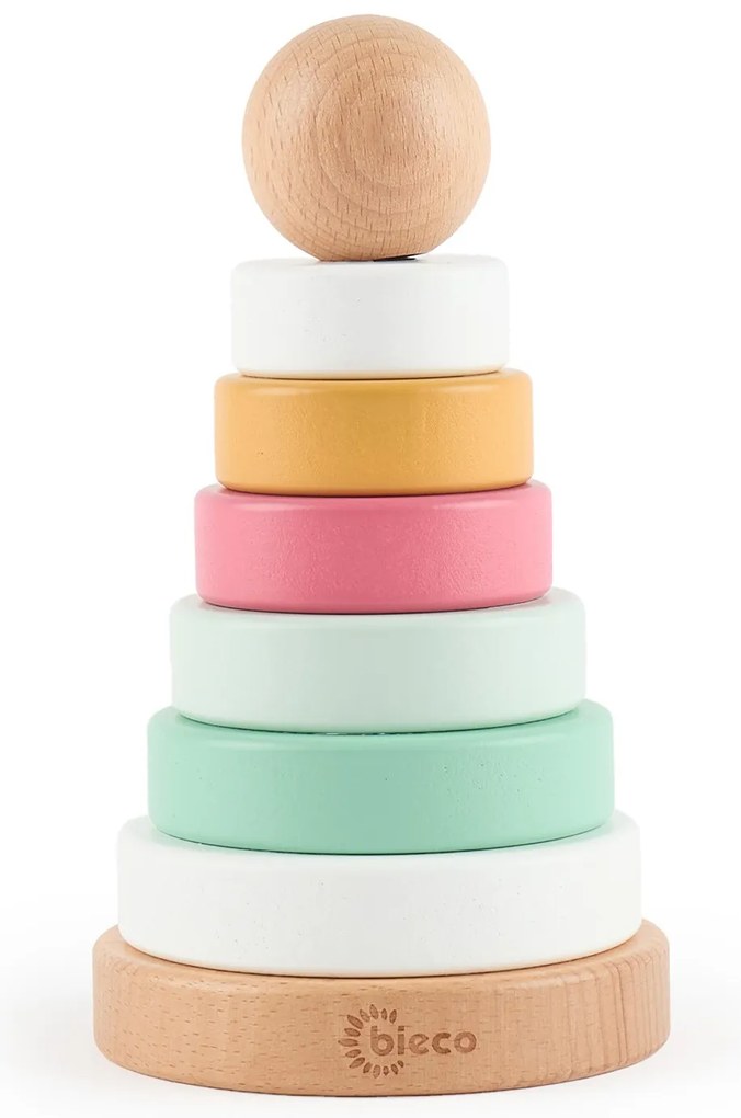 Bieco - Torre impilabile in legno - berry