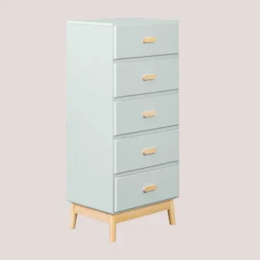 Cassettiera in MDF Tom Celadon Mousse - Sklum