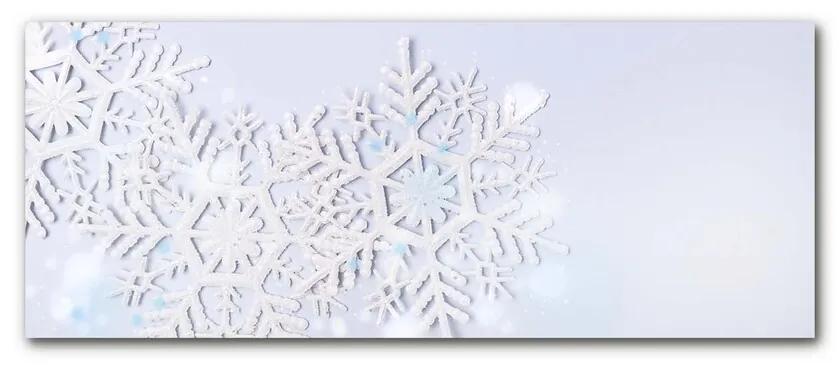 Quadro acrilico Fiocchi di neve Inverno Neve 100x50 cm