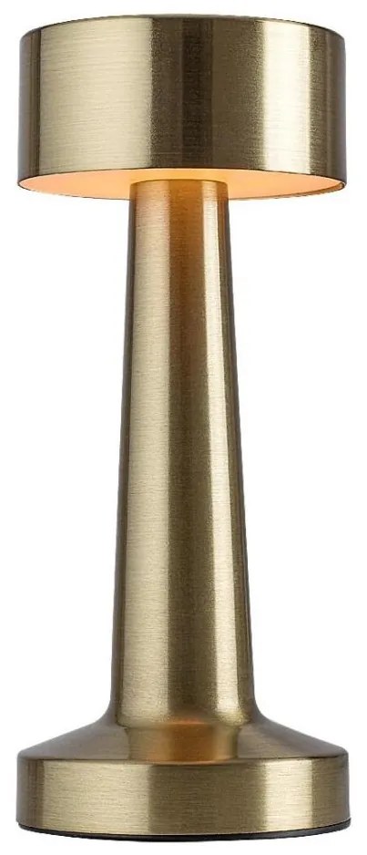 Rabalux 74207-LED Lampada da tavolo ricaricabile SENAN LED 2,7W/5V 1200mAh oro
