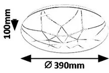 Rabalux 5540-LED Plafoniera dimmerabile DAMIEN LED/24W/230V Wi-Fi +DO
