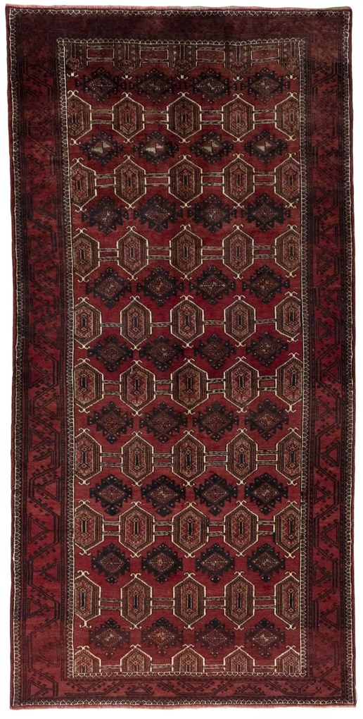 Tappeto persiano 150x310 Rosso (Iran) Annodato A Mano