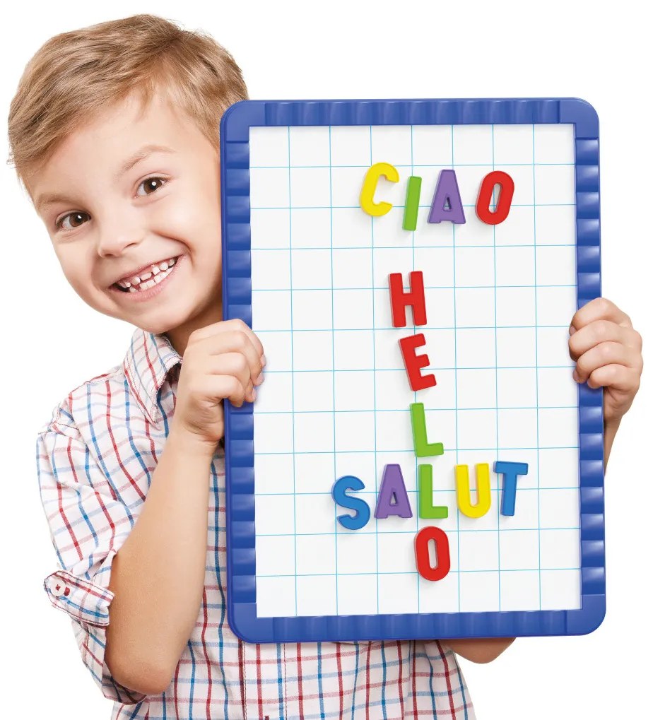 Magnetino Letters Starter Set - Lavagna con lettere magnetiche - 48 magneti