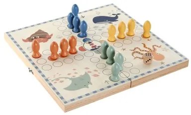 Parchis Home ESPRIT Legno 26 x 13 x 3,3 cm