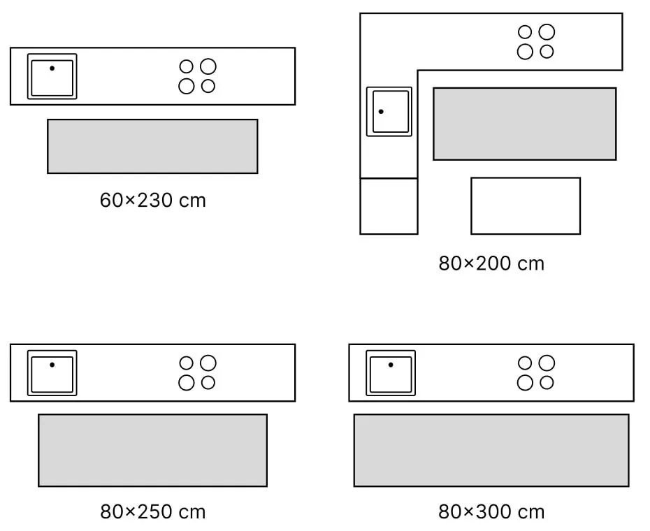 Passatoia grigio chiaro 80x250 cm Soft Halleby – FD
