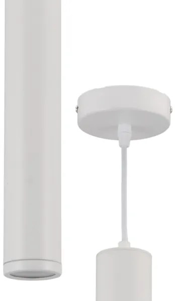 Lampadario a sospensione con filo PORTER 1xGU10/8W/230V bianco