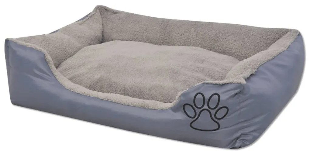 Cuccia per cani con cuscino imbottito taglia s grigio