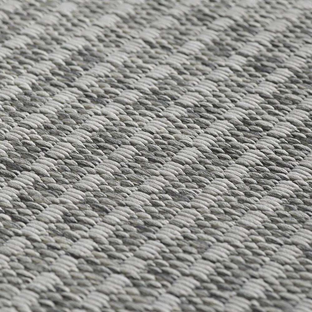 Tappeto grigio rotondo per esterni ø 120 cm Giza - Ayyildiz Carpets