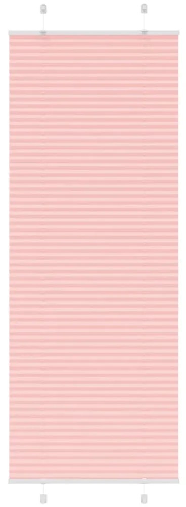 Tenda Plissettata Rosa 80x200 Cm Larghezza Tessuto 79,4 Cm /