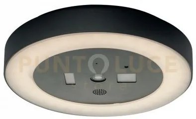 Plafoniera led zoom antracite 30w 3600lm 4000k dimmerabile wi-fi ip...