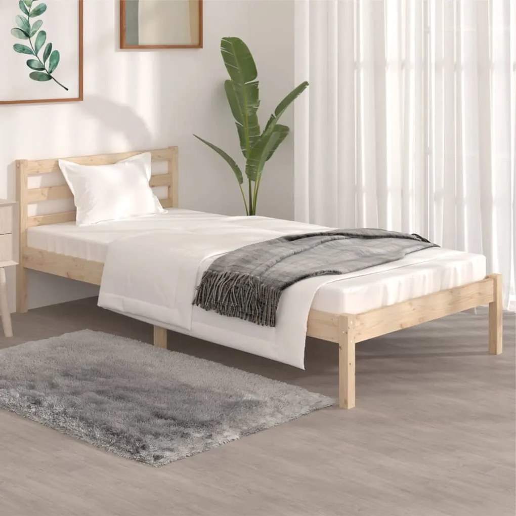Giroletto İn Legno Massello Di Pino 90x190 Cm Single /