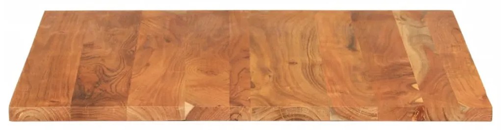 Piano per tavolo 80x80x3,8 cm quadrato legno massello di acacia