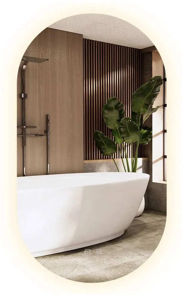 Specchio LED EGG 60x80 cm