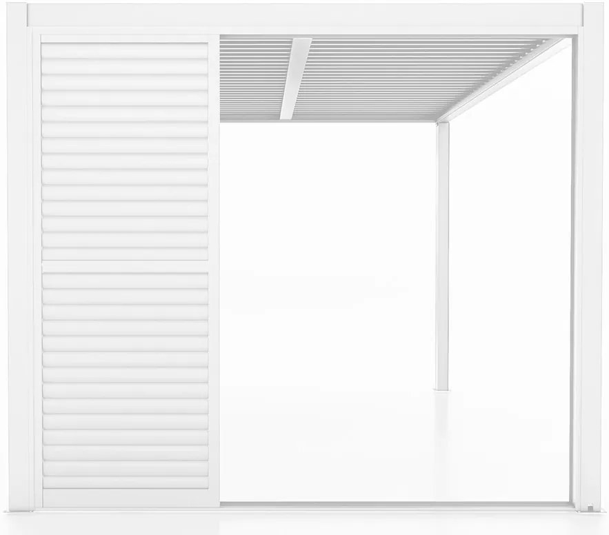 Pannello per pergola scorrevole in alluminio bianco BOUGANVILLE L 270 x L 238 cm
