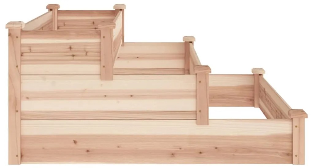 Fioriera Rialzata da Giardino 120x120x56cm Legno Massello Abete