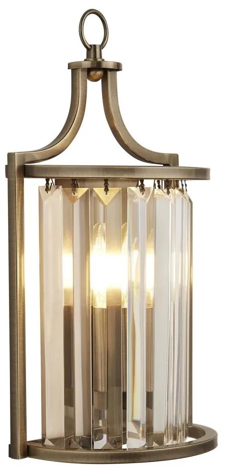 Searchlight 8571AB - Applique VICTORIA 1xE14/60W/230V ottone