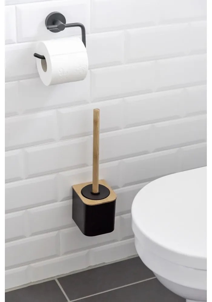 Scopino nero autoportante in bambù Bambusa - Wenko