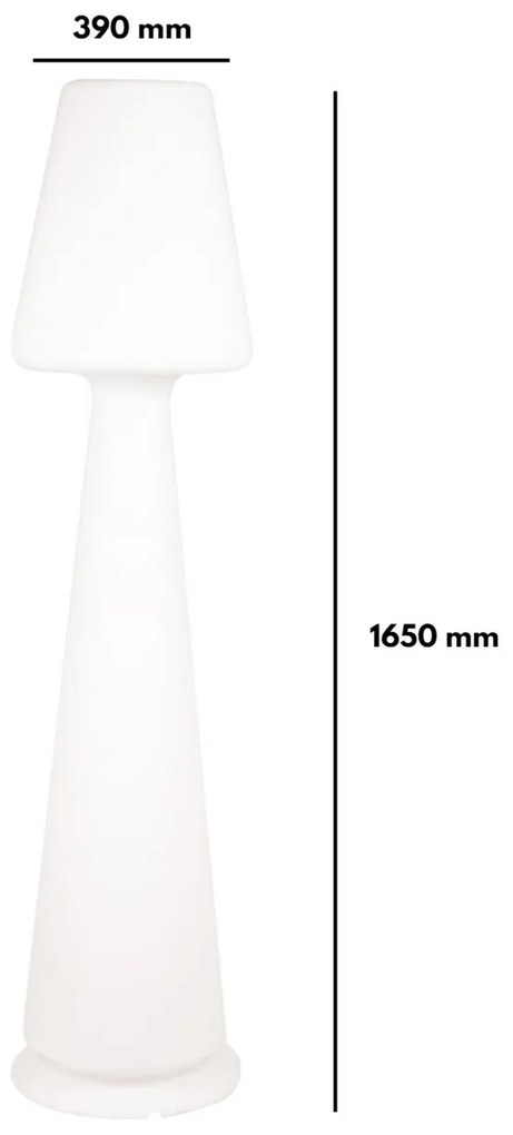 Piantana Illuminabile 165cm E27 Colore Bianco