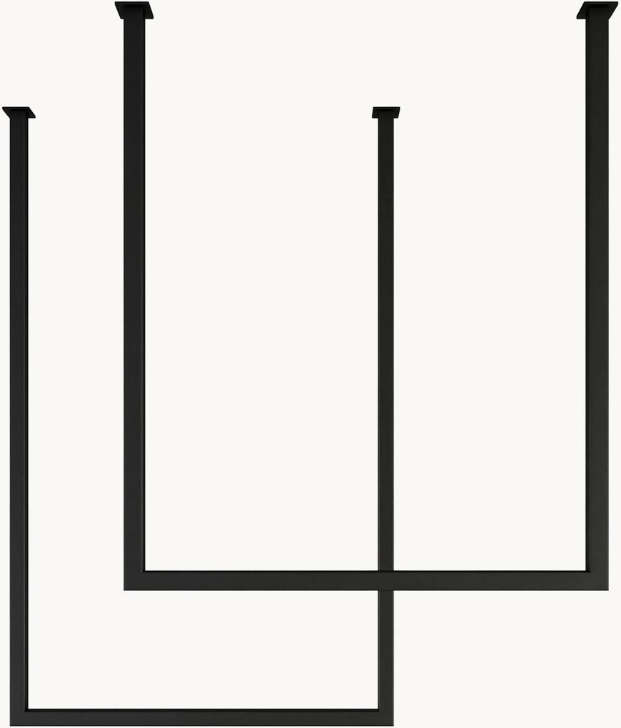 Set di 2 portasciugamani da soffitto in acciaio Tensi