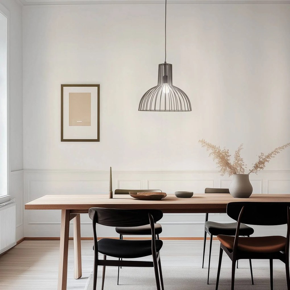 Opviq Lampada a sospensione Fellini MR-672, nera, metallo, Ø 38 cm