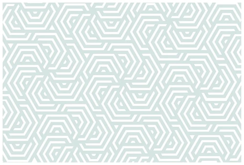 Carta da parati – Motivo trendy grigio-blu
