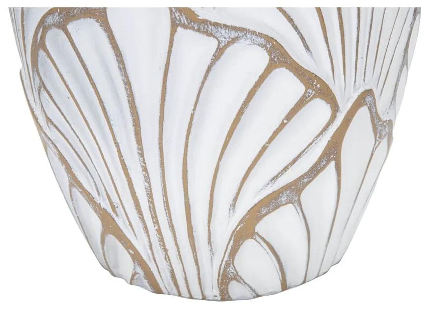 Vaso alto bianco in poliresina 55 cm Panama - Mauro Ferretti