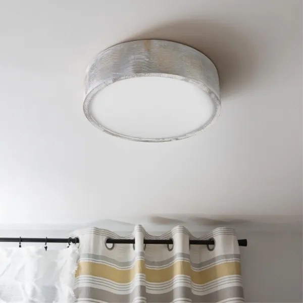 Brilagi - Plafoniera PINO 2xE27/15W/230V pino/argento Ø 37,5 cm