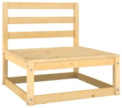 Set Divani da Giardino 10 pz con Cuscini Legno Massello di Pino