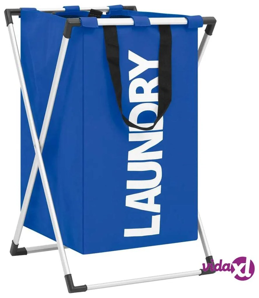 vidaXL Portabiancheria Blu