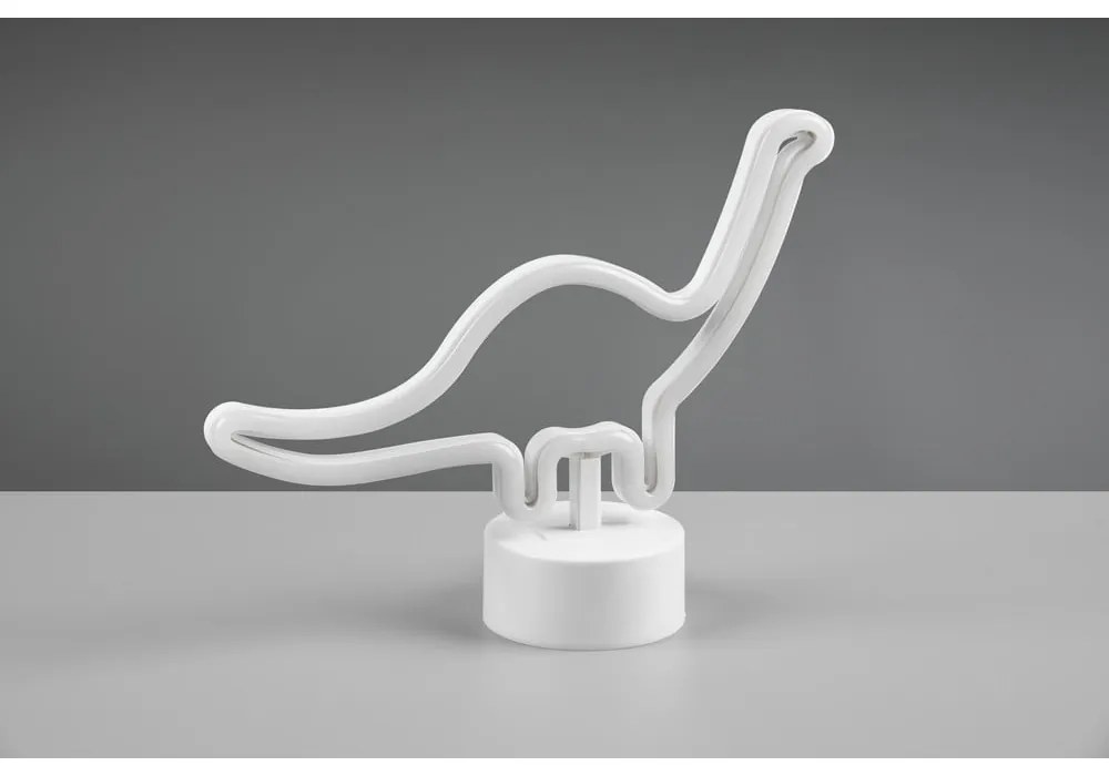 Lampada da tavolo a LED bianca (altezza 20 cm) Bronto - Reality