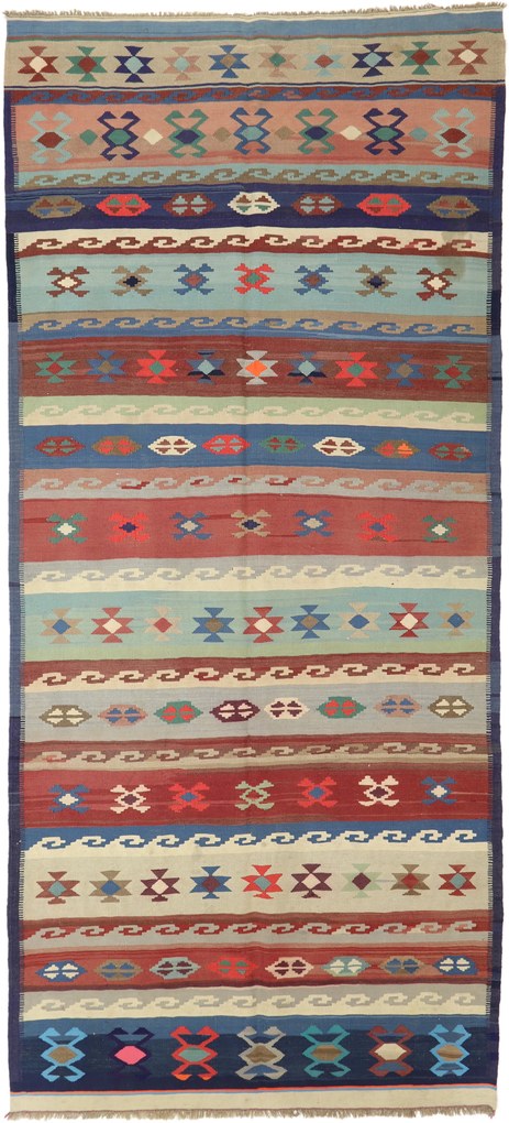 Kilim Tappeto persiano 340x160 (Iran) Tessuto A Mano