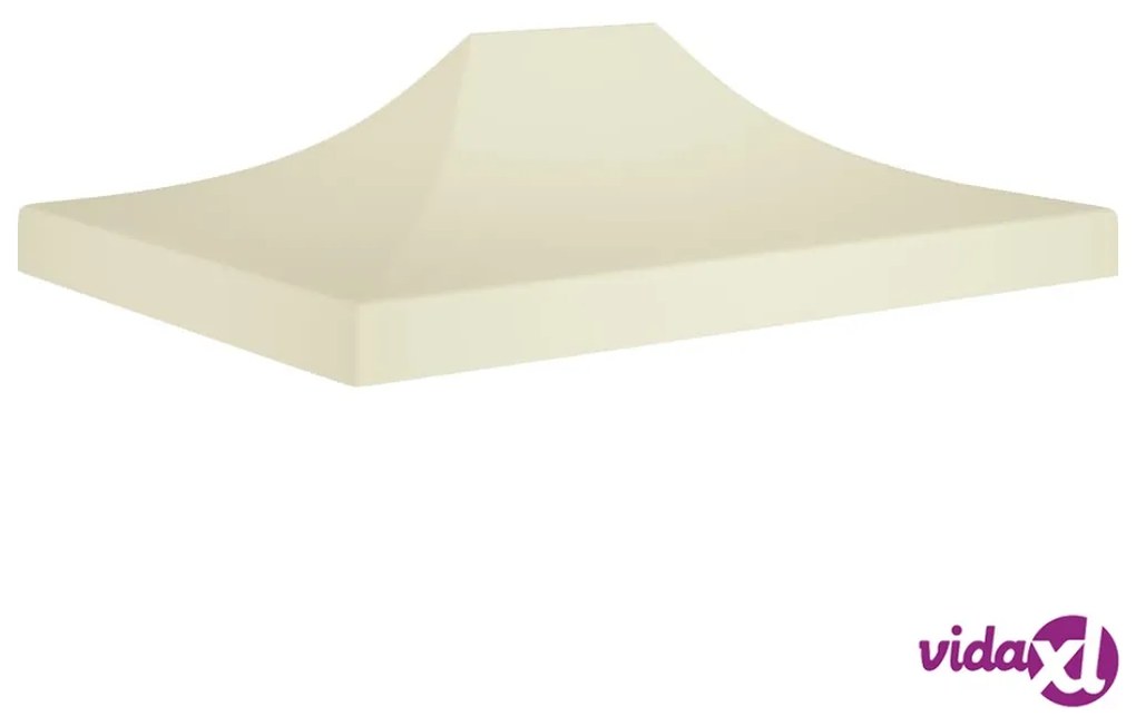 vidaXL Tetto per Tendone per Feste 4,5x3 m Crema 270 g/m²