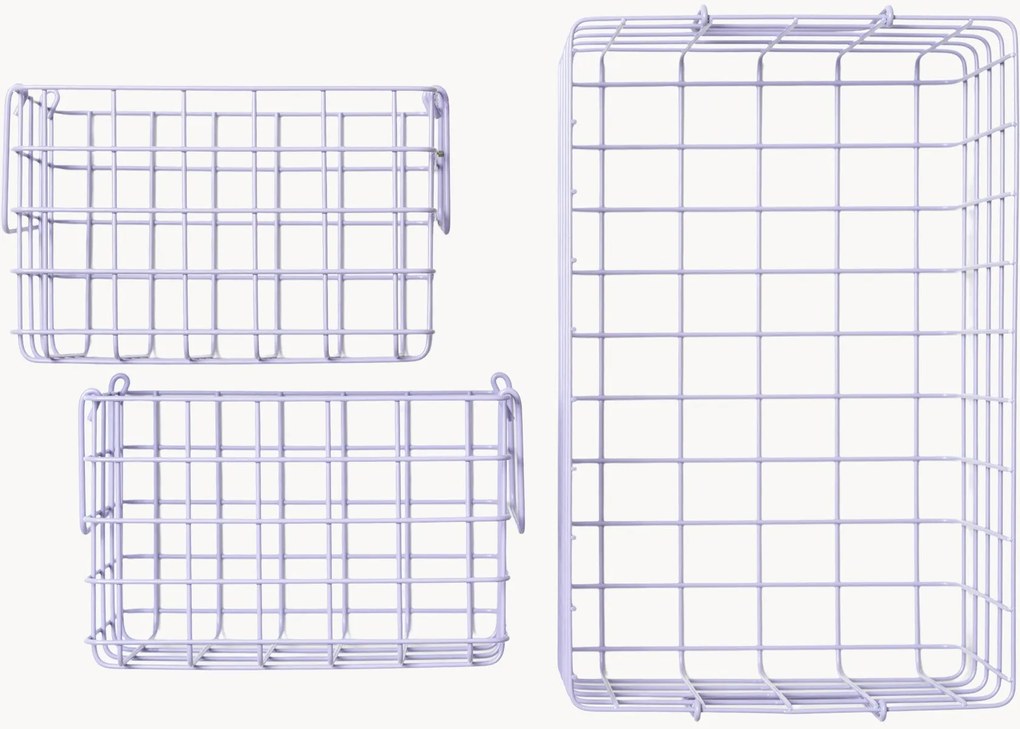 Set di 3 cestini in metallo Mustard Made
