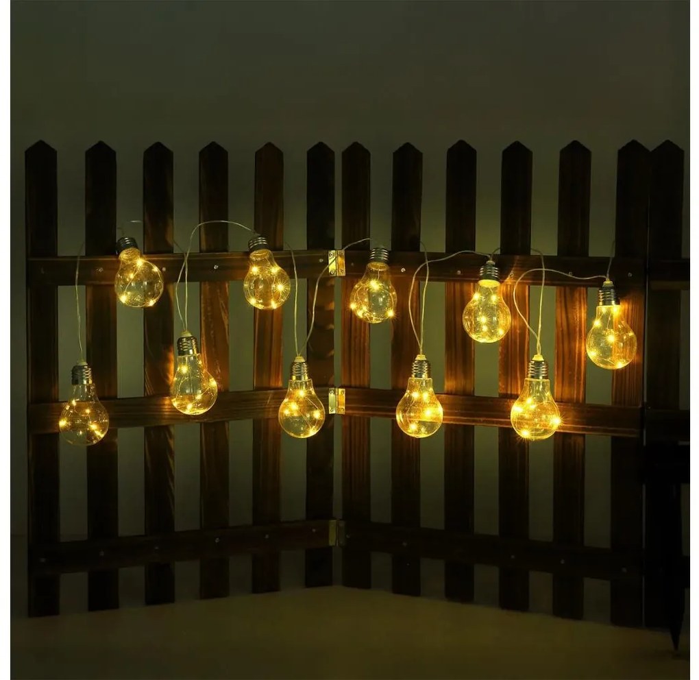 Globo 33708-10 - Catena LED solare 10xLED/0,06W/3,2V IP44