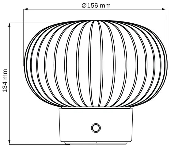 Lampada da tavolo LED dimmerabile con funzione Touch LATTE LED/1,8W/5V USB 2000 mAh cromo/bianco