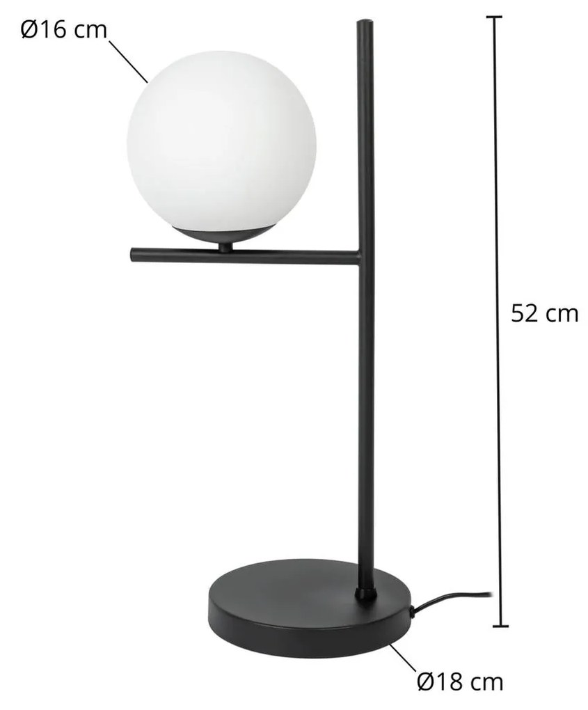 Lindby Jornam da tavolo con paralume a sfera