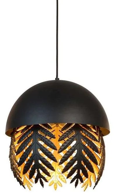 Lucande - Aparas Lampada a Sospensione Ø35 Black/Gold Lucande