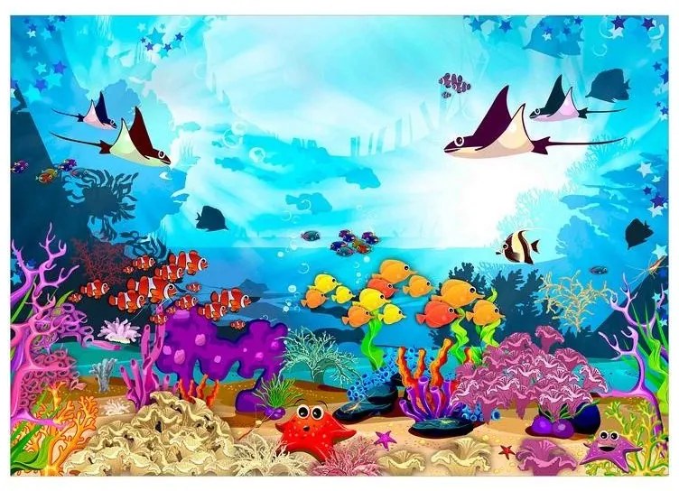 Fotomurale adesivo  Underwater Fun  Larghezza x Altezza Home decor 392x280