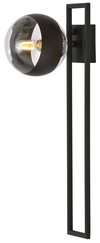 Plafoniera Moderna Andromeda Acciaio Nero 1 Luce E14 Ip20