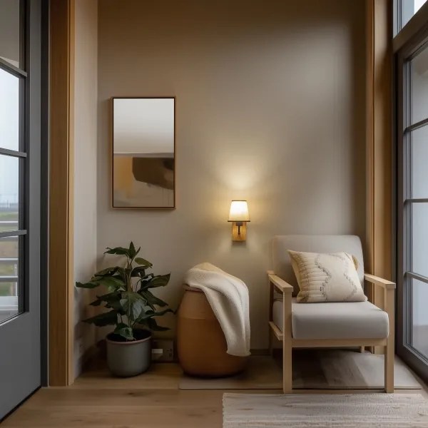 Brilagi - Applique NUBILA WOOD 1xE27/25W/230V quercia/marrone