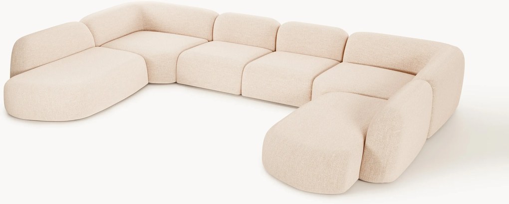 Divano componibile XL in bouclé Wolke