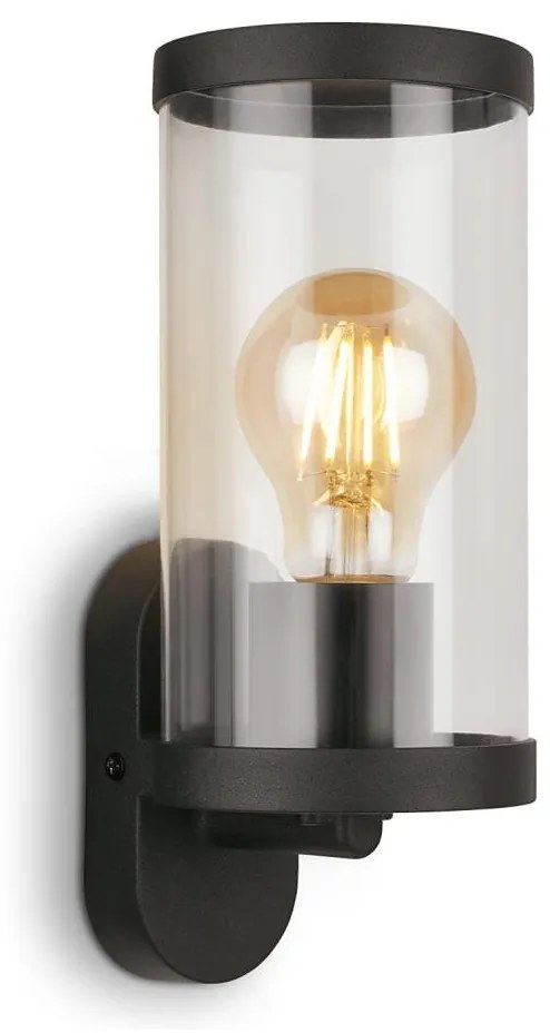 Briloner 3600-015 - Applique da esterno KAIRO 1xE27/12W/230V IP44 nero