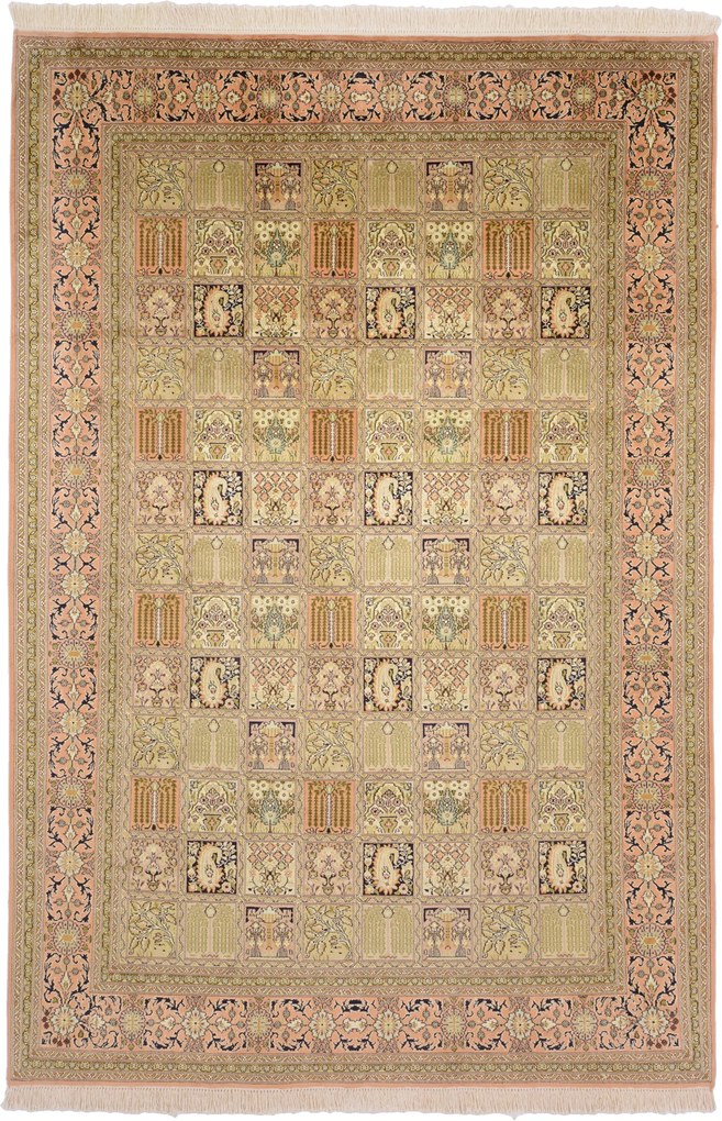 Cashmere Silk Tappeto 190 x 280 (Indian) Annodato A Mano