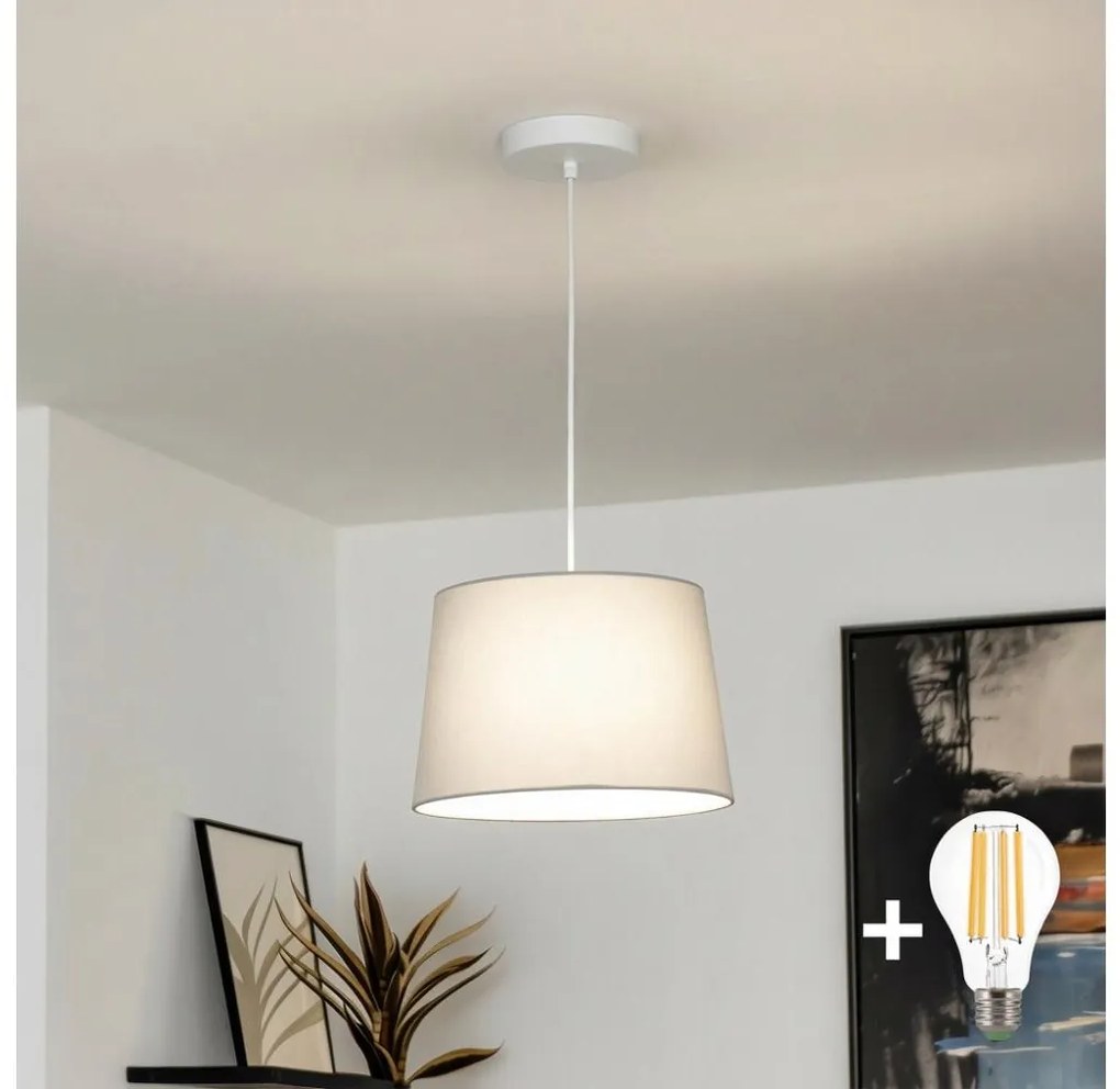 Brilagi - Lampadario LED sospeso su cavo CERIA 1xE27/40W/230V Ø 30 cm grigio
