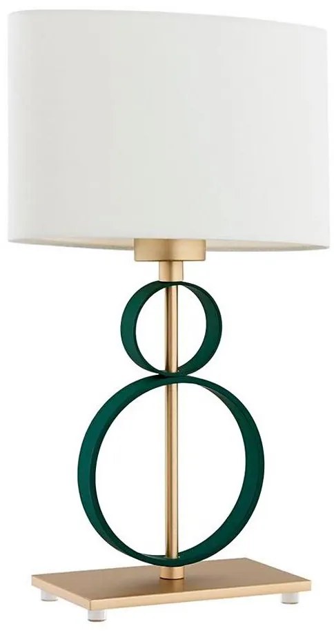 Argon 8317 - Lampada da tavolo PERSEO 1xE27/15W/230V 42 cm crema/verde