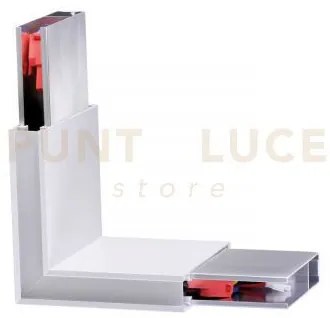 Giunto a l per " steel steel d20 - mono-emission" bianco 5,5 w 104°...