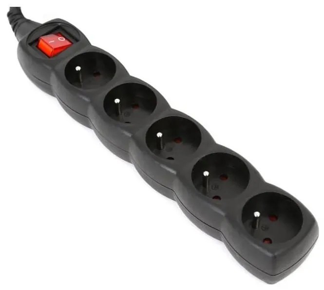 Prolunga con interruttore 5Z Type E 3m nero