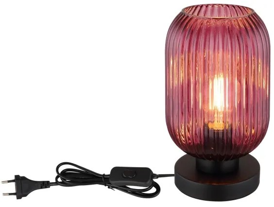 Globo 15469TP - Lampada da tavolo NORMY 1xE27/40W/230V viola